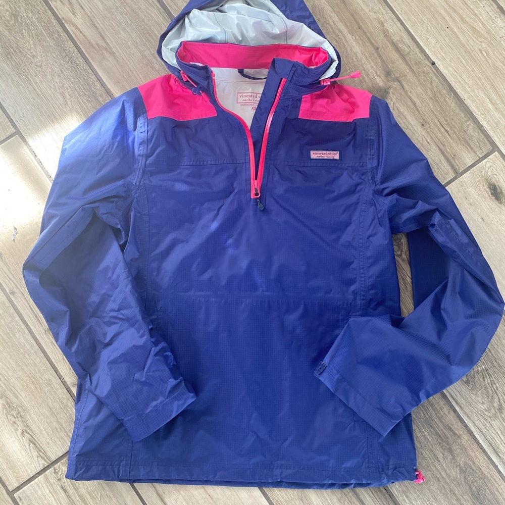 CUTE Vineyard Vines Rain Jacket Windbreaker, Sz XS